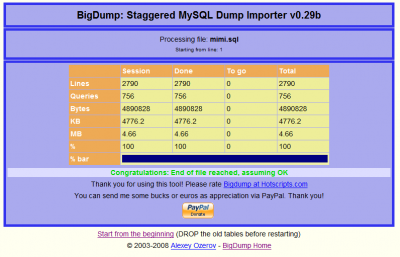 BigDump