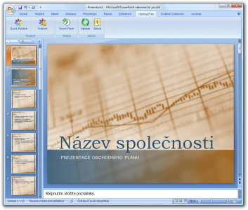 PowerPoint 2007 with iSpring Free buttons PowerPoint 2007 with iSpring Free buttons