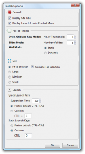 FoxTab settings FoxTab settings