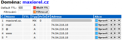  DNS setting at Web4U