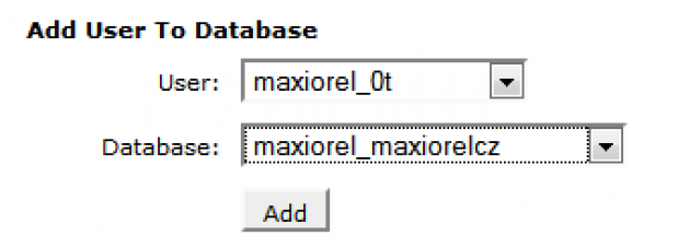 Adding another user with database access