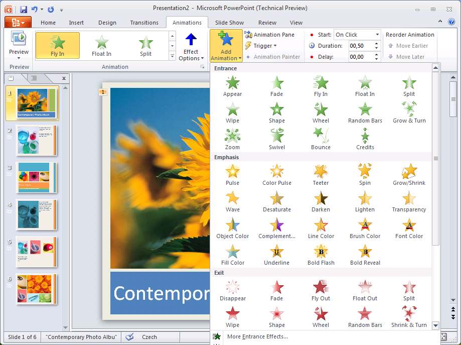 First glimpse of MS Office 2010 – PowerPoint 2010 