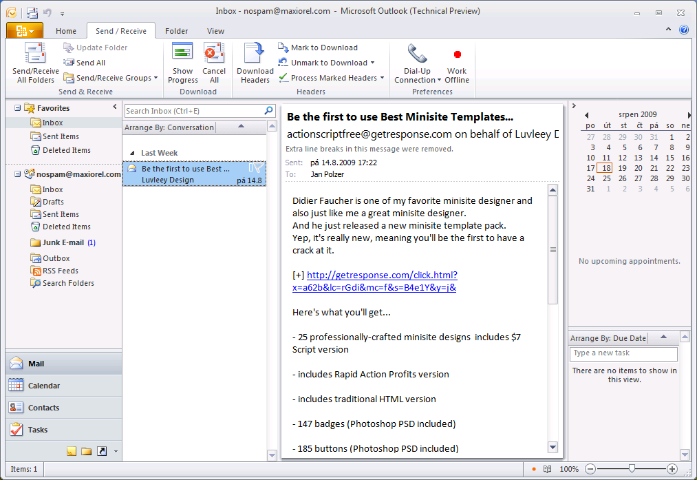 how to use tasks in outlook 2010