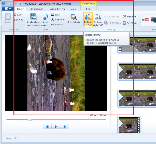 how to make special effects in windows live movie maker