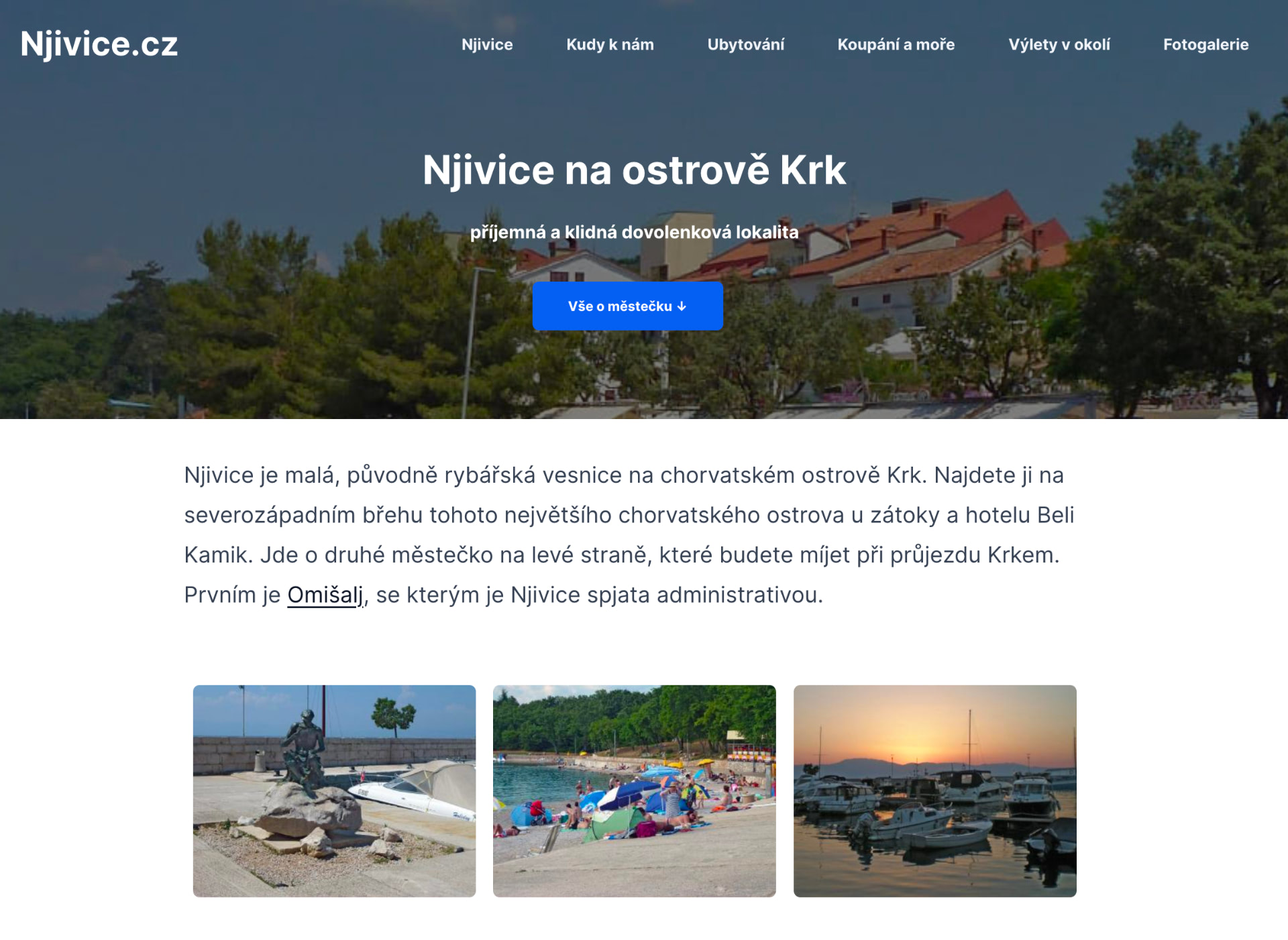 Njivice website