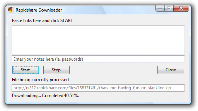 RDown - RapidShare Downloader for Firefox