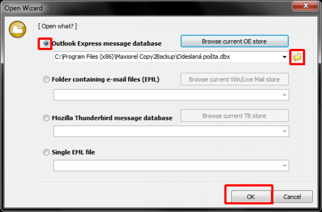 MiTeC Mail Client and DBX file opening