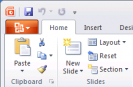 First glimpse of MS Office 2010 – PowerPoint 2010